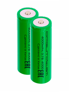 Аккумулятор 26650, 4000мАч, выпуклый пин, 2шт Орбита