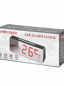 VST 763Y-1 Красные часы настольные (без блока)