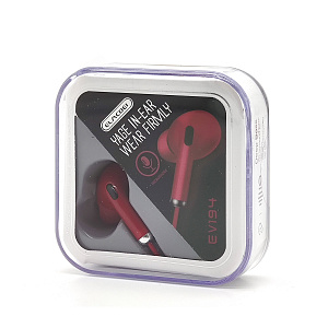 ELMCOEI EV-194 Красные наушники-гарнитура (3.5мм)