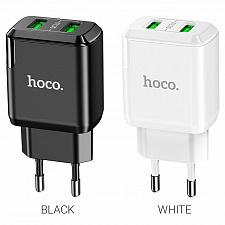 HOCO N6 Белый ЗУ с 2*USB (QC 3.0, 3000mA)