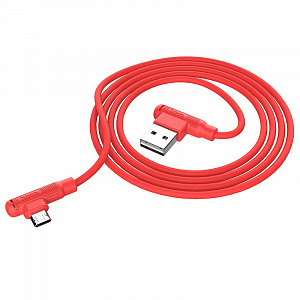 HOCO X46 Красный кабель USB 2.4A (microUSB) 1м