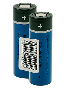 Аккумулятор 18650 высокотоковый, 1500мАч, 2шт Орбита