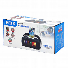 RRS RS-666BTS радиоприёмник аккумуляторный (USB,TF,Bluetooth, солнч. панель)