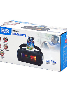 RRS RS-666BTS радиоприёмник аккумуляторный (USB,TF,Bluetooth, солнч. панель)