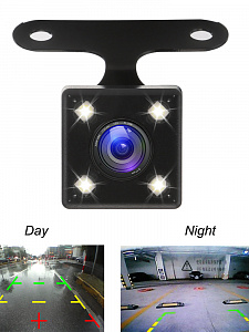 Камера заднего вида автомобильная с подсветкой 500ТВЛ TDS TS-CAV20