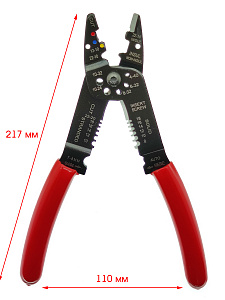 Стриппер клещи 3 в 1 для снятия изоляции и обжима клемм Патриот PT-INK08