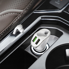 HOCO E47 PRO ЗУ авто USB с гарнитурой (QC3.0,3100mA)