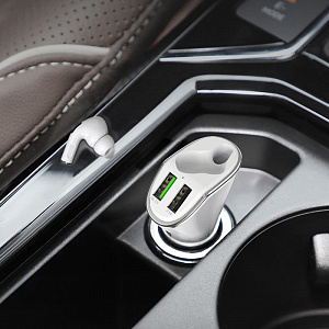 HOCO E47 PRO ЗУ авто USB с гарнитурой (QC3.0,3100mA)