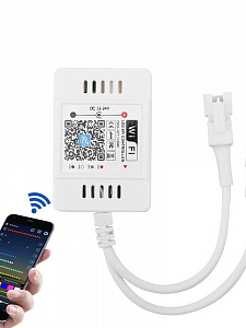 Огонек OG-LDL30-1 LED контроллер DC 12-24В (Wi-Fi, 2*RGB, 2*3PIN)