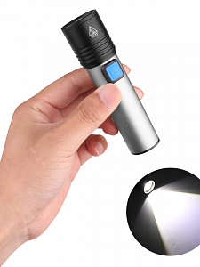 Фонарь ручной аккумуляторный, карманный Следопыт ST-FLR11