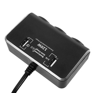 OLESSON 1639 Разветвитель авто (3 гнезда+2*USB)