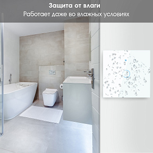 Умный выключатель с Алисой одноклавишный Wi-Fi 10A Орбита OT-HOS12