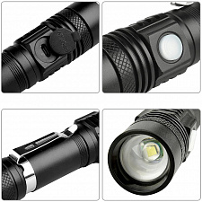 Следопыт ST-FLR08 фонарь ручной (18650, ZOOM)