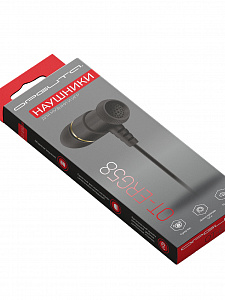 Орбита OT-ERG58 Черные наушники-гарнитура (3.5мм)