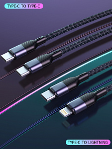 SENDEM OG33 ЗУ с TYPE-C + кабель IOS Lightning-Type-C 1.2м (PD20W, 3000mA)