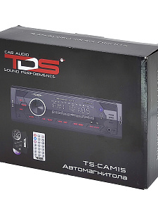 TDS TS-CAM15 автомагнитола+пульт на руль (радио,USB,bluetooth)