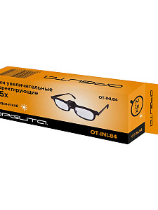 Очки лупа увеличительные с фонариком +2.5 Орбита OT-INL84