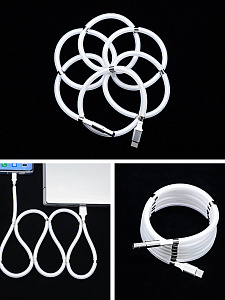 Орбита OT-SMT24 Белый кабель USB 2.4A (TYPE C) 1м