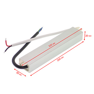 Блок питания 12В для светодиодной ленты IP67 импульсный Орбита OT-APB123