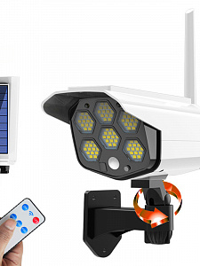 Прожектор Муляж камеры видеонаблюдения с датчиком движения на солнечной батарее Огонёк OG-LDP09