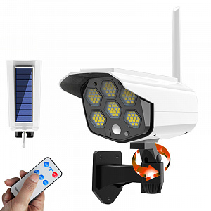 Прожектор Муляж камеры видеонаблюдения с датчиком движения на солнечной батарее Огонёк OG-LDP09
