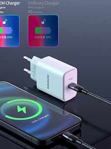 SENDEM OG33 ЗУ с TYPE-C + кабель IOS Lightning-Type-C 1.2м (PD20W, 3000mA)