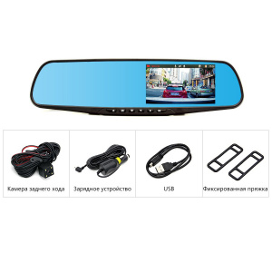 Видеорегистратор автомобильные зеркало с камерой заднего вида TDS TS-CAR13