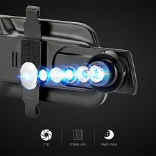 TDS TS-CAR42 автовидеорегистратор зеркало+камера