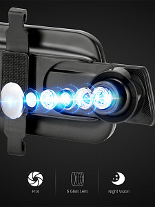 TDS TS-CAR42 автовидеорегистратор зеркало+камера