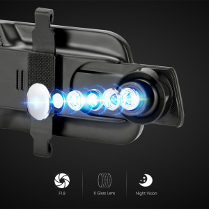 TDS TS-CAR42 автовидеорегистратор зеркало+камера