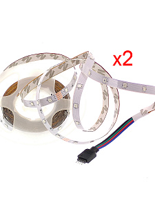 Светодиодная лента комплект с пультом 10м (2*5м) IP20 Огонек OG-LDL15