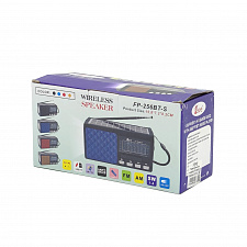 Fepe FP-256BT-S  радиоприёмник аккумуляторный (USB,TF,Bluetooth, солнч. панель)