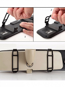 Видеорегистратор автомобильные зеркало с камерой заднего вида TDS TS-CAR10