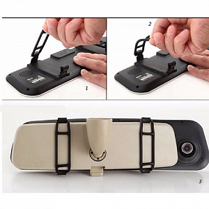 Видеорегистратор автомобильные зеркало с камерой заднего вида TDS TS-CAR10