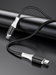 BOROFONE BX79 Черный кабель PD60W (TYPE-C-TYPE-C) 1м
