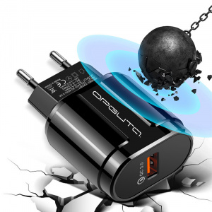 Зарядное устройство для телефона с быстрой зарядкой Орбита OT-APU28 Черный