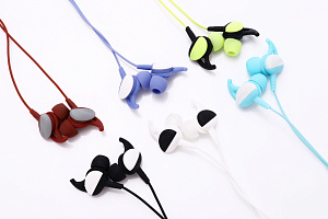 EZRA EP07 Голубые наушники вакуум - гарнитура (3.5мм)