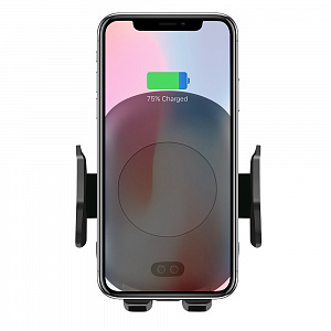 TDS TS-CAA04(C10) Держатель для смартфонов + беспроводное ЗУ 7.5W (в воздуховод)