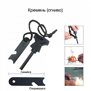 Набор для выживания туристический 10 в 1 Патриот PT-TRS08