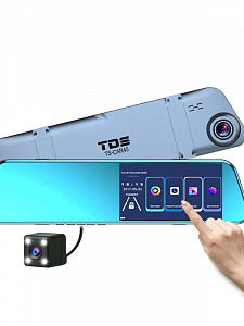 TDS TS-CAR45 автовидеорегистратор зеркало+камера
