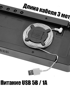 Часы настенные электронные с температурой и пультом Орбита OT-CLW19 Белые