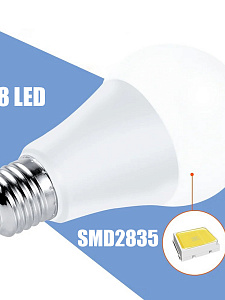 Лампочка светодиодная E27 с пультом управления 9Вт Огонёк OG-LDP39