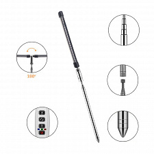 Фитолампа для растений с таймером на телескопической ноге Огонек OG-LDP16