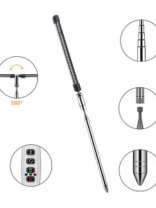 Фитолампа для растений с таймером на телескопической ноге Огонек OG-LDP16
