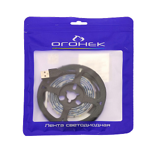 Огонек OG-LDL09 Зеленая светодиодная лента 1м (USB)