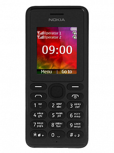 NOKIA 108 Черный телефон кнопочный (2G, 2SIM, RM-827)