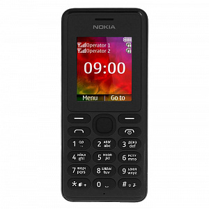 NOKIA 108 Черный телефон кнопочный (2G, 2SIM, RM-827)
