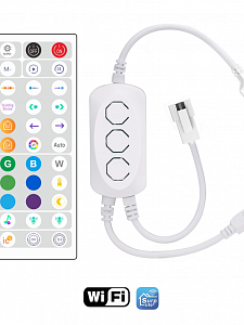 Огонек OG-LDL48 LED контроллер USB 5В (Wi-Fi. RGB, 3PIN, пульт)