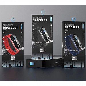 EZRA SW04 Красный спорт браслет