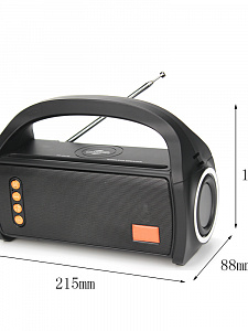 Fepe FP-03-W радиоприёмник аккумуляторный (USB,TF,Bluetooth, беспрв.ЗУ)